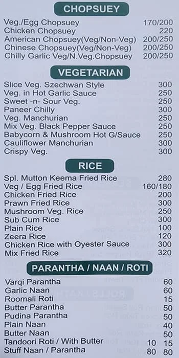 Al Kuresh menu 