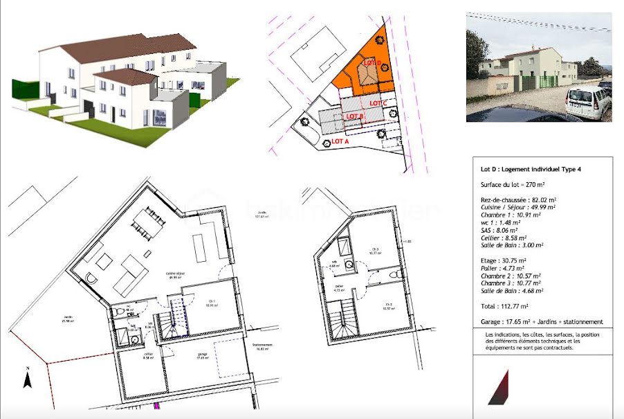 Vente terrain  270 m² à Gignac (34150), 149 000 €