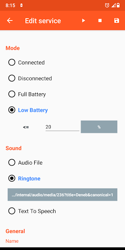 Screenshot Battery Sound Notification