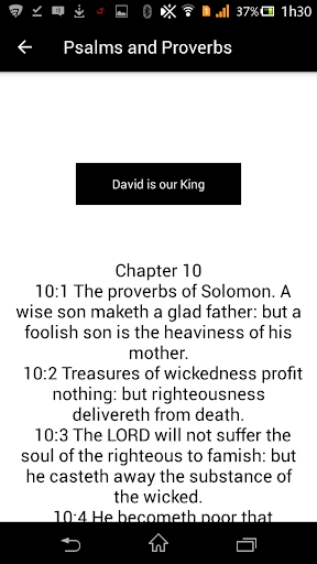Psalms of David e Proverbs.
