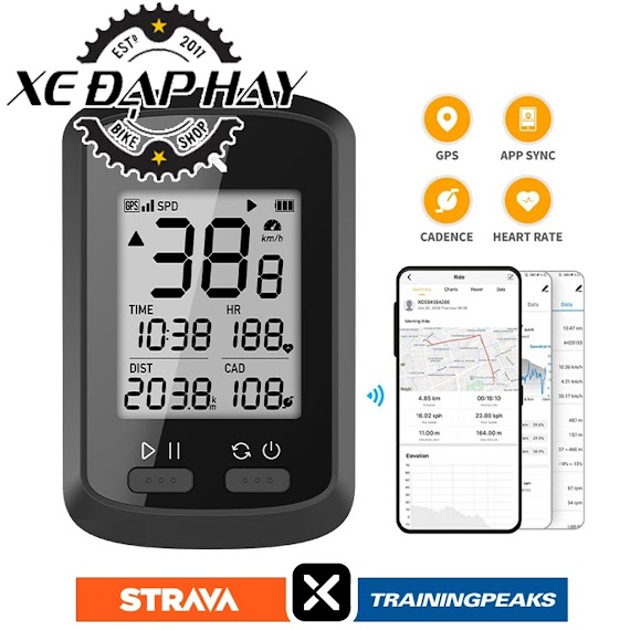 Đồng Hồ Đo Tốc Độ Xe Đạp Xoss G+ Định Vị Gps Không Cần Cài Đặt, Tích Hợp App  Đồng Bộ Dữ Liệu Qua Smartphone Bluetooth Giá Rẻ Nhất Tháng 9/2023