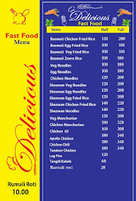 Delicious Fast Food menu 1