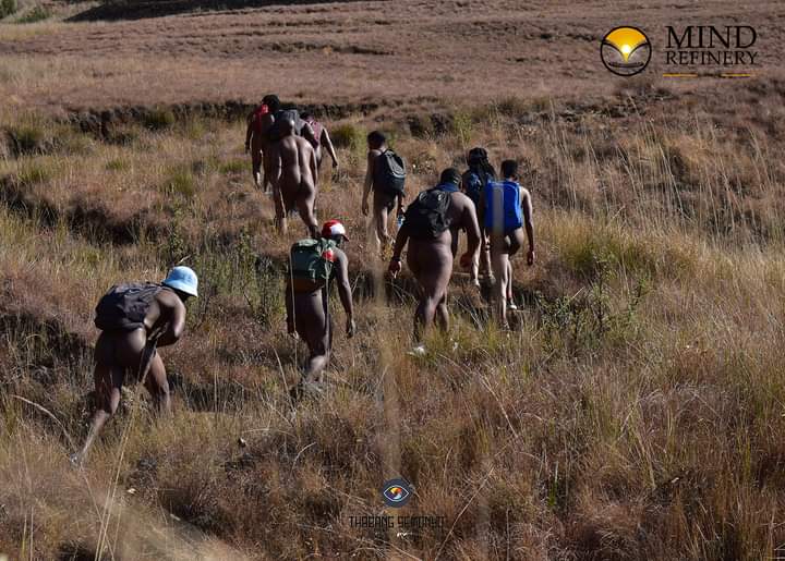 The event's organisers said the hike was not only about stripping naked but also about stripping down emotional scars and baggage that many carry.