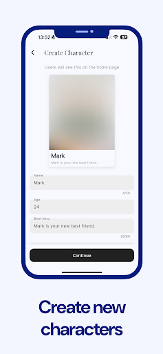Screenshot MythicAI - AI characters