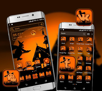 Halloween Dark Night Launcher Theme - náhled