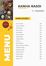 Kanha Rasoi menu 1