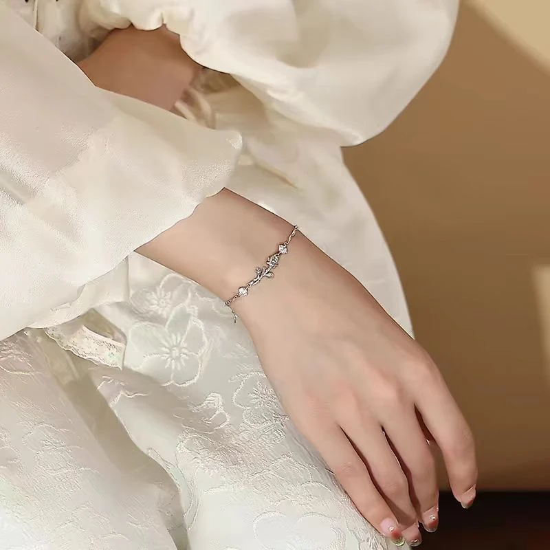 Pulseira de prata de lei 
