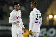 Bongani Zungu of Amiens SC during the French League 1 match between Amiens SC v Paris Saint Germain at the Stade de la Licorne on February 15, 2020 in Amiens France. 