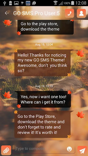 免費下載個人化APP|Autumn GO SMS Theme app開箱文|APP開箱王