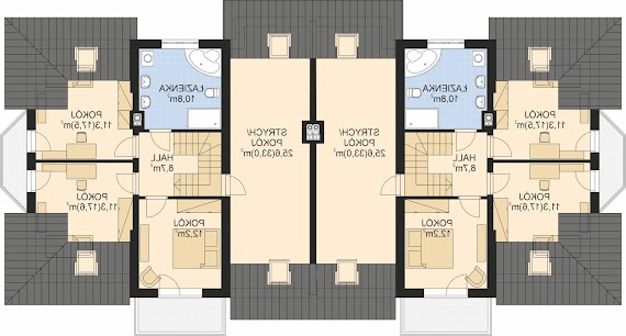 APS 216 DWULOKALOWY ECO - Rzut poddasza