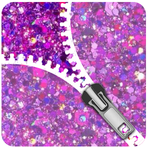 Download Purple Glitter Zip Locker best wallpaper for girls For PC Windows and Mac