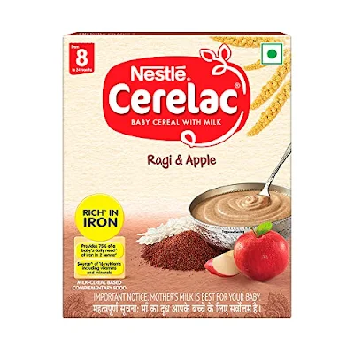 Nestle Cerelac Baby Cereal With Milk, Ragi Apple From 8 Months - 300 gm