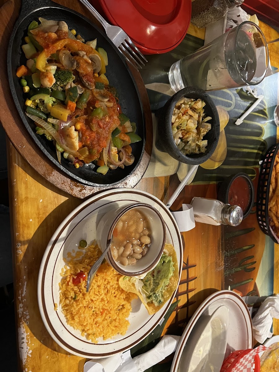 Vegetable fajitas