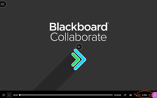 Blackboard Collaborate Speed Control