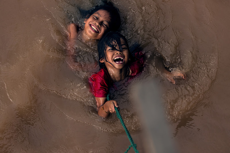 Bagno nel Mekong di enricodot