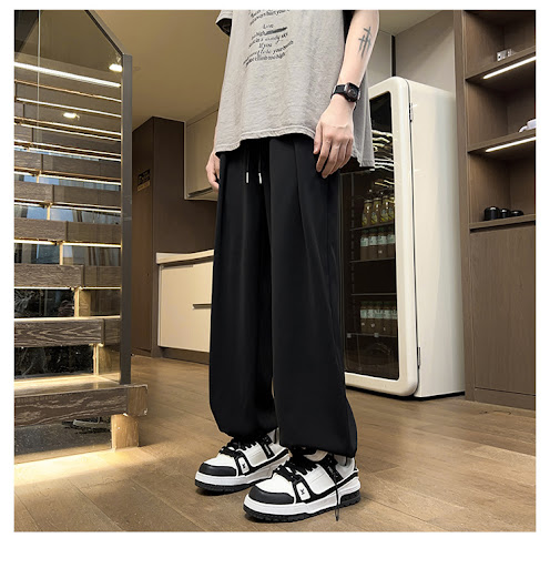 Title 5, Cool Feeling Ice Silk Leggings, Drooping Straig...