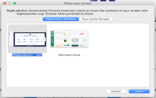 Screenshare Extension