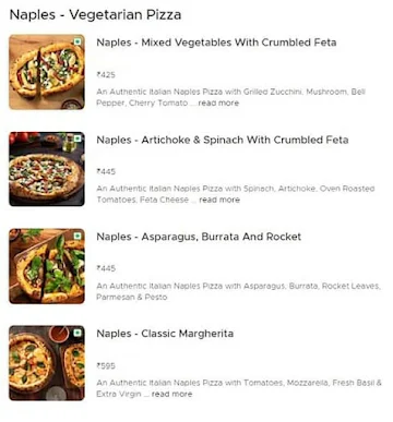 Nomad Pizza - Travellers Series menu 