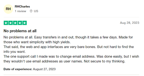 A five-star Raisin review from a customer who had a wonderful experience. 