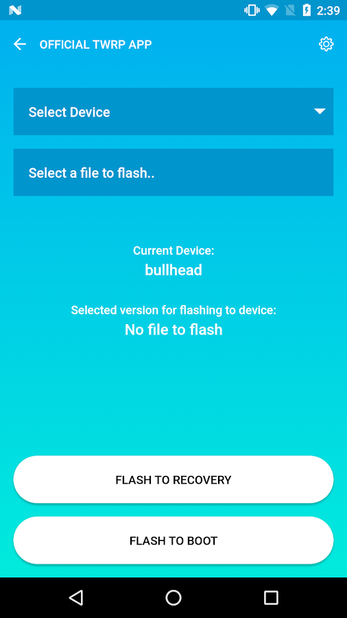    Official TWRP App- screenshot  