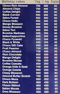 Le Gateau International Cake Shop menu 6