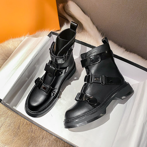 Title 2, Yard Thick Heel All Match Motorcycle Martin Boo...