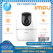 Camera Wifi Imou A22Ep - G 2.0Mp 1080P [Kèm Thẻ Nhớ 64Gb] ~ Đàm Thoại 2 Chiều Quan Sát Ngày Đêm - Hàng Chính Hãng Fpt Phân Phối