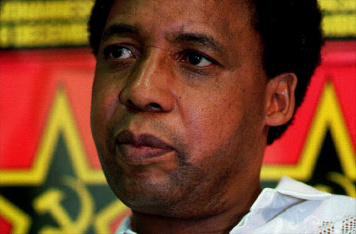 Secretary General of the South African Communist Party Chris Hani was killed at his home in surburban Johannesburg April 10. Photo taken December 1991