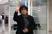  Director Bong Joon-ho arrives at Incheon International Airport on February 16, 2020 in Incheon, South Korea. South Korean director Bong's film 