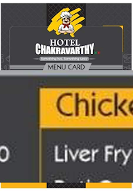 Hotel Chakravarthy menu 3