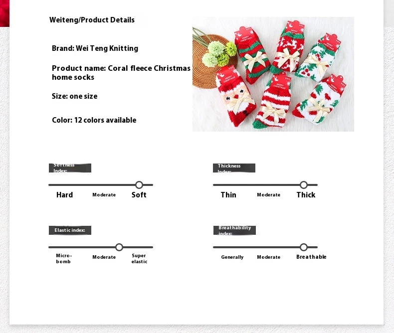 Title 2, Womens Winter Christmas Stockings Thickened Bo...