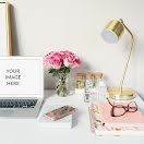 Workspace Laptop Mockup - Facebook Carousel Ad item