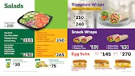 Subway menu 3