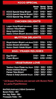 Biryani By KCCO menu 1