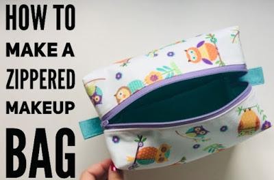 DIY Makeup Bag (With Zipper) | ThatOneGirlFrank