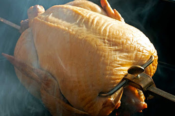 Rotisserie-Smoked Chicken {Using Brine &amp; Mesquite Wood
