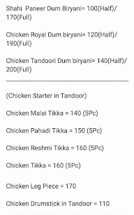 Haroon's Biryani menu 2