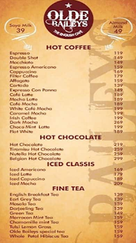 Olde Baileys menu 1