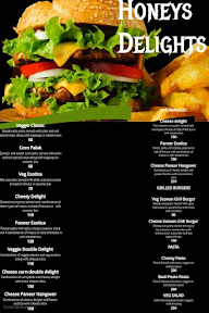 Honeys Delights menu 2