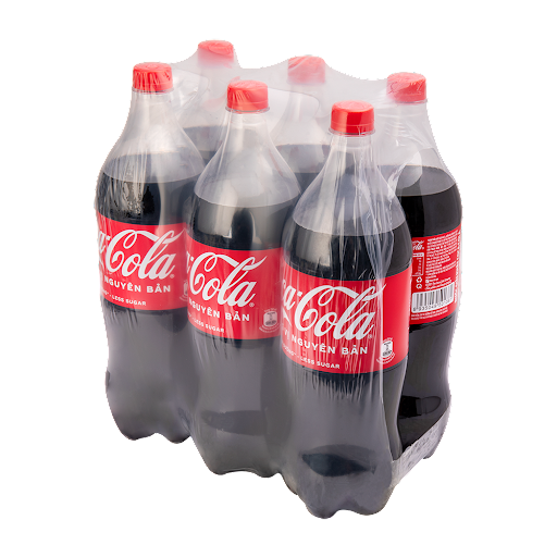 Lốc 6 chai Nước giải khát Coca - Cola vị nguyên bản original giảm đường 1.5L