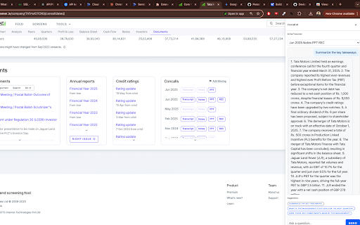 Screener Transcript Helper