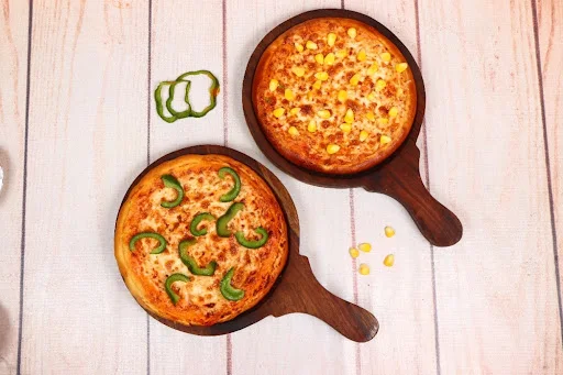 Cheese Corn Pizza [7 Inches] With Cheese Capsicum Pizza [7 Inches]