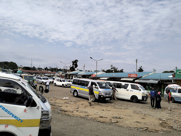 Homa Bay bus park on August 17, 2022.