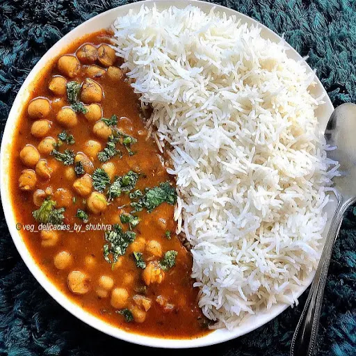 Mattar Pulao With Chana Masala