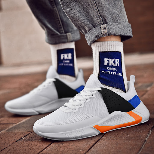 Title 7, Breathable flying woven air cushion sneakers fo...