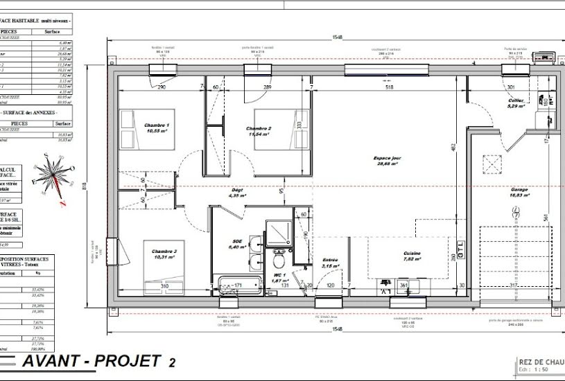  Vente Terrain + Maison - Terrain : 309m² - Maison : 80m² à Saintes (17100) 