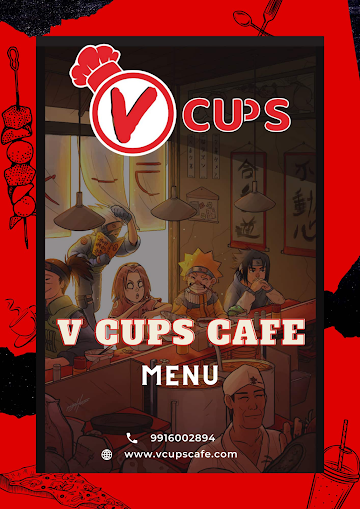V - Cups Cafe menu 