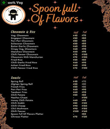 Spoon Full Of Flavors menu 