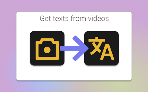 Video Recognize Text