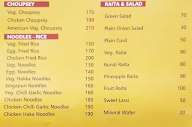 Raj Foods menu 1